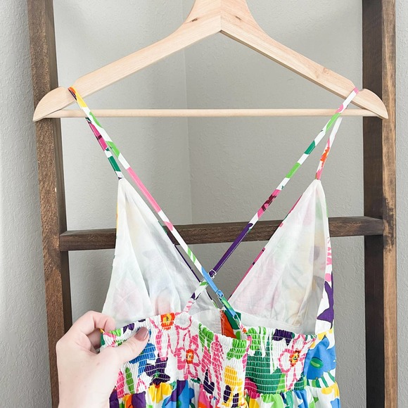 J. Crew Cotton-Poplin Button Up Dress in Vibrant Garden - Picture 7 of 12